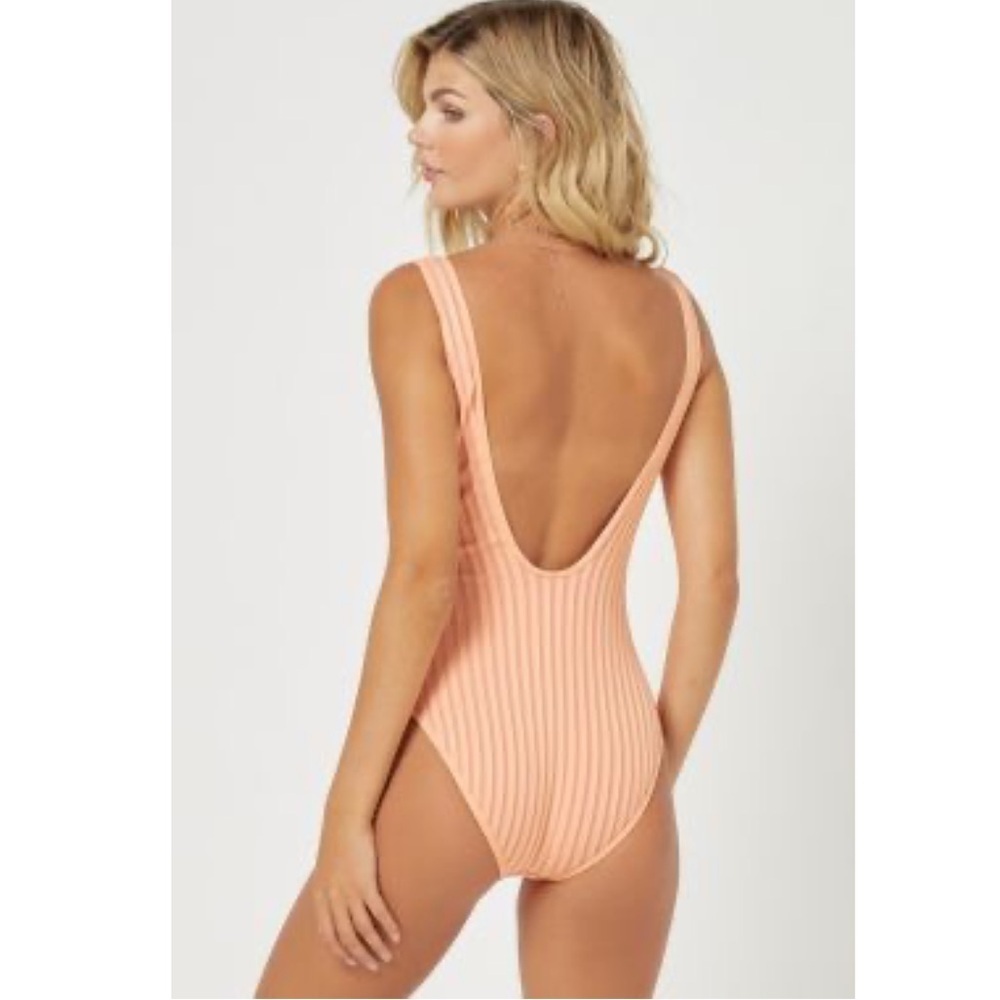 L*Space Tangy Bougainvillea Float On one piece swimsuit - Picture 2 of 11